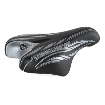 Седло велосипедное Selle Monte Grappa Junior черно-серое для детей с комфортной набивкой TR_SMG-09951