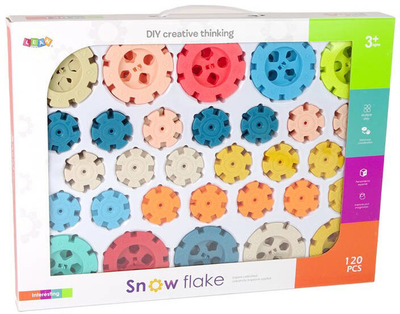 Конструктор Leantoys Snow Flake Сніжинки 120 деталей (5905515351263)