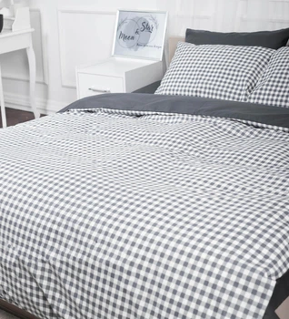 Підковдра Moon&Star Ranforce Elite Gray Square Полуторна 143x210 см (MS-870000415) (ROZ6530000415)