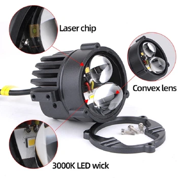 Фара LED Bi Круг P-71-40W 70*50мм 10-80V W/Y 4 393