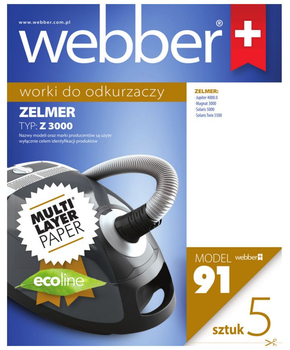 Zestaw worków do odkurzacza Webber Zelmer 3000 (02WWZ3000)