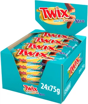 Упаковка Twix с соленой карамелью 75 г х 24 шт (5000159568364)