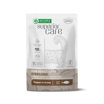 Влажный корм Nature`s Protection Superior Care, с тунцом для стерилизованных взрослых кошек всех пород, 70 г в пакетике (UNINPSC63750)