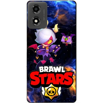 Чехол силиконовый бампер Candy для Motorola Moto G04 с Героем Космический Бравл Старс Brawl Stars Колетт