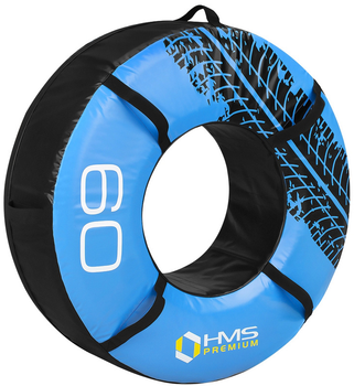 Opona do crossfitu HMS Premium 60 kg Niebieska (5907695592146)