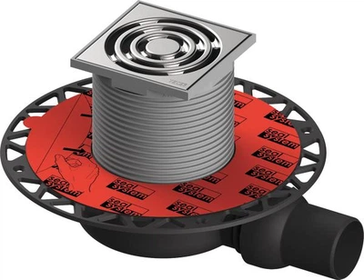 TECEdrainpoint S 111, комплект дренажного трапу, надплоский, з універсальним фланцем Seal System, без входу (3601105) TM TECE