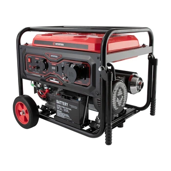 Генератор бензиновый/газовый STORM INTERTOOL DT-1158 (5/5.5 кВт, 25 л,электро+ручной старт, медная обмотка)