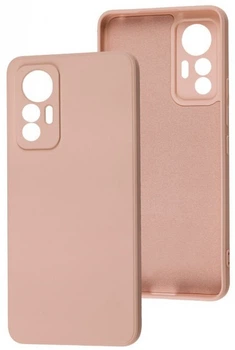 Чохол Silicone case Camera Protective Xiaomi Mi 12 Lite (18) пудра Pink Sand