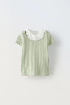 Футболка Zara пд9839 оливкова 152