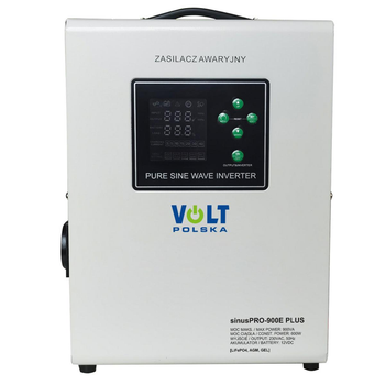 Источник бесперебойного питания (ИБП) Volt Polska SINUS PRO 900E PLUS 12/230V (600/900W) (Белый) (LiFePo4)