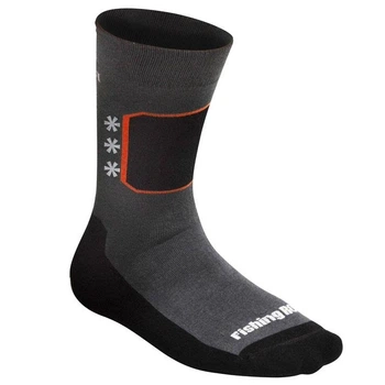 Термошкарпетки Fishing ROI Comfort Cotton бавовна 43-45р Black-Grey (60-43-45)