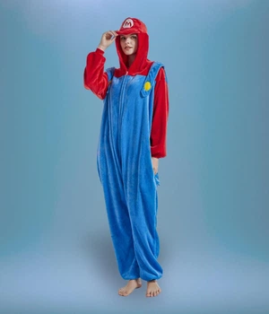 Піжама кігурумі My Kigu Жіноча Super Mario Супер Марія Синій розмір L 165-175 (110841)