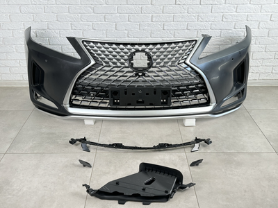 Бампер передній у зборі OEM Lexus RX 2019-2022 решітка під камеру 1234 upgrade для Lexus RX 2019-2022 (8670)