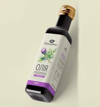 Олія розторопші сиродавлена холодного віджиму 500 мл GreenFood