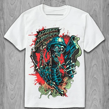Футболка Череп (Crazy skull) PG06826 goodreclama XS Білий