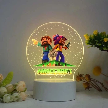 Ночник Minecraft (3 персонажа)