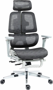Кресло GT RACER B-2450 White/Gray