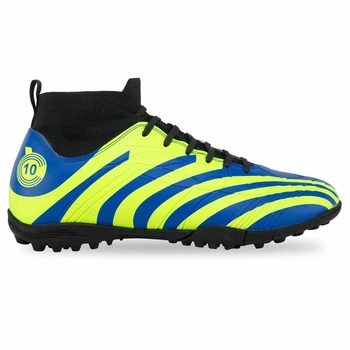 Сороконіжки футбольні з носком SP-Sport Active 8012-1 розмір 45 Blue-Neon Green