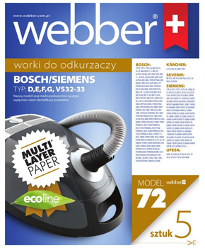 Zestaw worków do odkurzacza Webber Electrolux Siemens VS32 (02WWVS32)