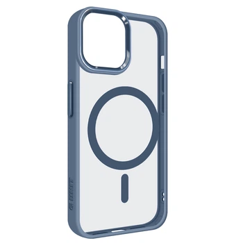 Чохол Apple iPhone 13, Unit MagSafe, Блакитний, прозорий, магсейф, протиударний, магнітний, панель-накладка з підтримкою MagSafe, з підтримкою бездротової зарядки, TPU+PC, захист всього корпусу, ударостійкий, ArmorStandart (ARM75195)