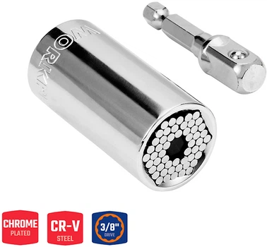 Торцевая универсальная головка Workpro PRO 3/8'' 7-19 мм (WP202517)