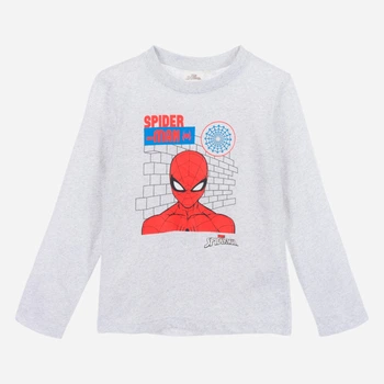 Дитячий лонгслів для хлопчика Disney Spiderman XH1141.REC 98 см Сірий (3609087468443)