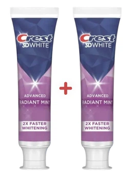 Набор из двух Отбеливающая зубная паста Crest 3D White Radiant Mint Whitening Toothpaste 93г