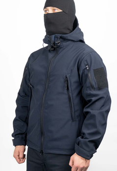 Тактична куртка WinTac Soft Shell VIKING Dark Navy Blue L темно-синя