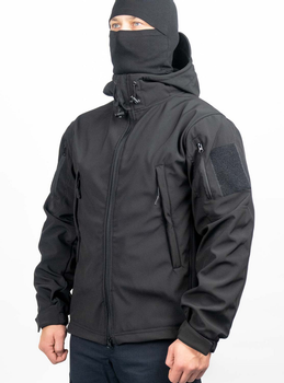 Тактична Куртка WinTac Soft Shell Viking Black 4XL чорна