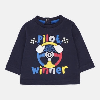 Детский лонгслив для мальчика Chicco 67853-088 56 см Синий (8059609515202)