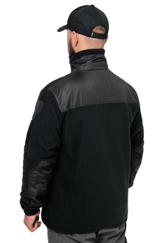 Тактична флісова кофта WinTac Jacket Black Ultrasoft М-300 XL чорна