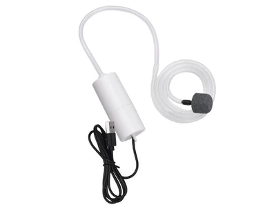 Аквариумный одноканальный мини-компрессор AQUA-TECH EcoLine White Mini USB Pump, до 70 л