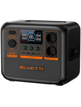 Зарядна станція Bluetti AC70P, 1000 Вт, 864 Вт*год