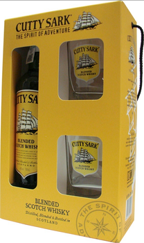 Віскі Cutty Sark 0.7 л 40% + 2 келихи (4820196540083)