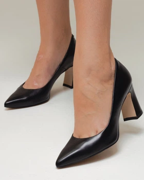 Туфлі на каблуці Bravo Moda 31260 чорні шкіра 38
