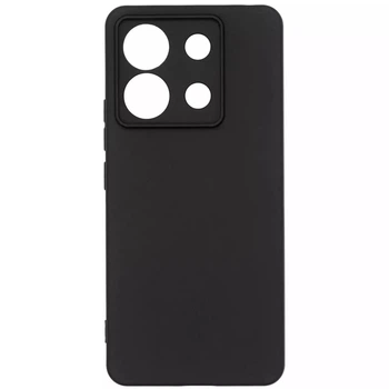 Силіконовий чохол з мікрофіброю (АА) для Xiaomi Redmi Note 13 Pro 5G/Poco X6 (Чорний)