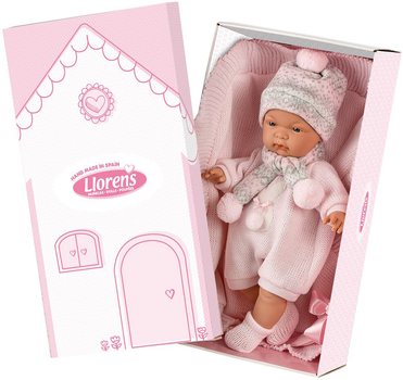 Lalka bobas Llorens 13898 Joelle z miękkim brzuszkiem 38 cm (8426265138982)