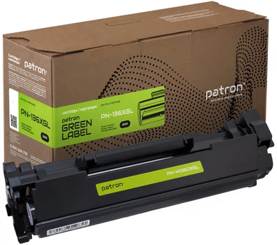 Картридж Patron Green Label для HP 136X (W1360X) Black (PN-136XGL)