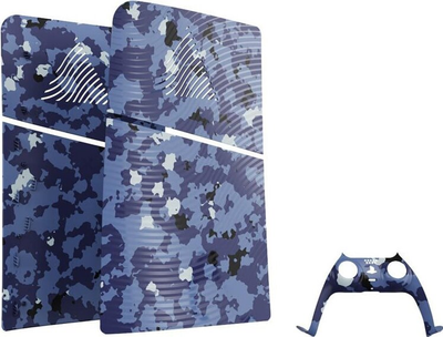 Накладка Maxx Tech PS5 Slim Faceplates + Controller Faceplates Blue Wave Camo (5055957705374)