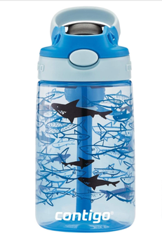 Пляшка для води дитяча Contigo AUTOSPOUT Kids Water Bottle 414 мл спортивний (акули)