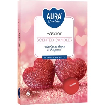 Свічка Bispol чайна ароматична (таблетка) Passion 6 шт в пачці