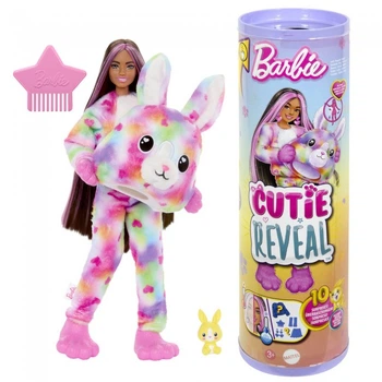 Кукла Mattel Barbie Cutie Reveal Цветные пушистики Кролик Барби HRK38