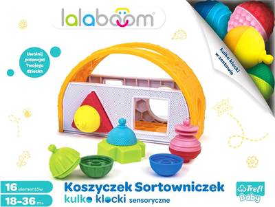 Sorter Trefl Lalaboom Koszyczek 16 elementów (5900511614640)