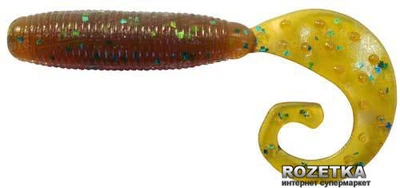 Твистер Reins Fat G-Tail Grub 4" 10 шт 565 Motor Oil Green Flake (15520624)