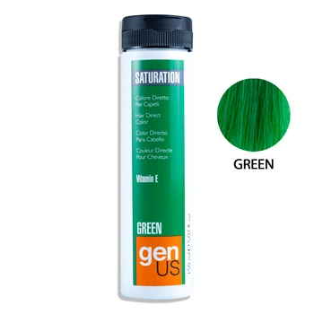 Пігмент прямої дії для волосся GENUS Saturation Green Зелений 150 мл