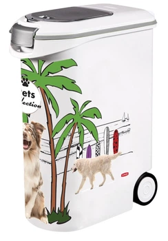 Контейнер для сухого корма, на колесиках Curver 54л (20кг)PET LIFE 03906-Е27