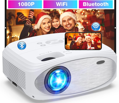 Мультимедийный проектор Howwoo JQ901C Full HD 9500 Лм Wi-Fi Bluetooth с динамиками Б/В