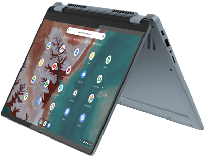 Сенсорный ноутбук 14" Lenovo IdeaPad Flex 5 Chrome 14IAU7 Intel Core i3-1215U RAM 8GB eMMC 128GB 10час батарея Chrome OS Алюминиевый корпус (UKR) (101972336) - Уценка