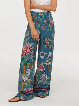 Штани жіночі H&M 0666230 32 Різнокольорові (KAY2000001529577)