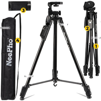 Чорний штатив NeePho NP-8810.